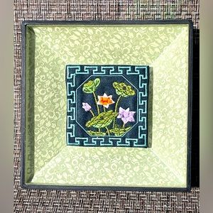 Very Lightweight Small Mostly Green Floral Wall Art